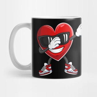 Dabbing Heart Cute Valentines Day Gift For Boys Kids Mug